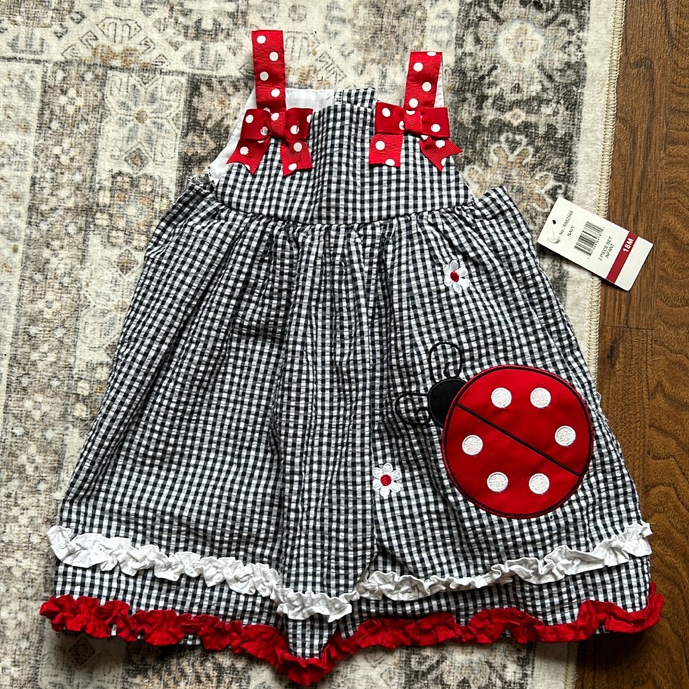 Emily Rose Lady Bug Dress and Bloomers